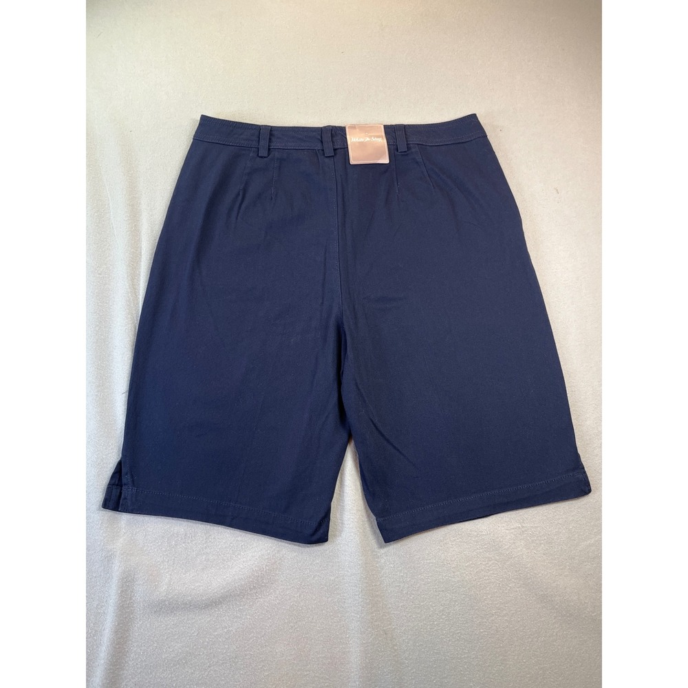 White Stag Bermuda Shorts Womens 10 Navy Blue NEW Cotton Blend Stretch Casual - Picture 4 of 6